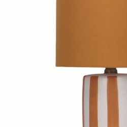 Orange Gul keramisk nattbordslampe (2 enheter) 20 x 20 x 34 cm