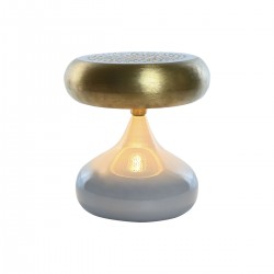 Gullgrå 4 W 220 V Gråmetalllampe - 36 x 36 x 37,5 cm