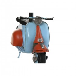 Blå Scooter Skrivebord Lampe Oransje Linen Metal 31 x 15 x 34 cm