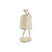 Lampedekorasjon Ambiance White Dancer Resin 29 x 25 x 62,5 cm