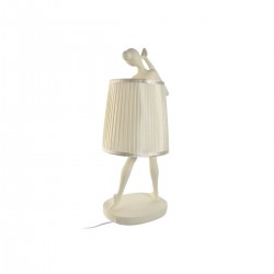 Lampedekorasjon Ambiance White Dancer Resin 29 x 25 x 62,5 cm