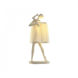 Lampedekorasjon Ambiance White Dancer Resin 29 x 25 x 62,5 cm