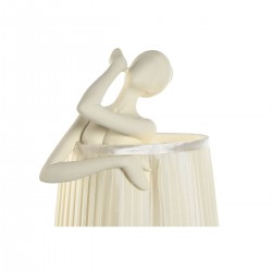 Lampedekorasjon Ambiance White Dancer Resin 29 x 25 x 62,5 cm