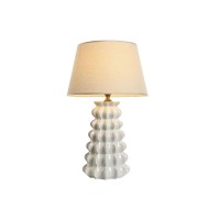 Lampe porselen hvit 40 x 40 x 65 cm