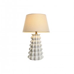 Lampe porselen hvit 40 x 40 x 65 cm