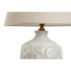 Stue lampe porselen hvit 40 x 40 x 64 cm