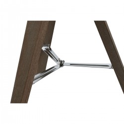 Lampe de bureau trépieds en bois style marin abat-jour blanc 36 x 36 x 60 cm