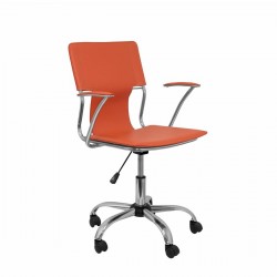 Chaise de Bureau Orange avec Accoudoir