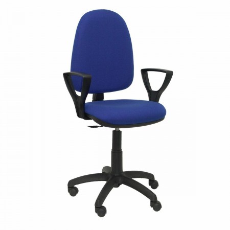 Silla de oficina azul con reposabrazos Silla de oficina azul con reposabrazos