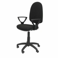 Black office chair with armrests