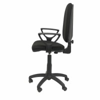 Black office chair with armrests