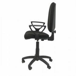 Black office chair with armrests
