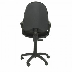 Black office chair with armrests