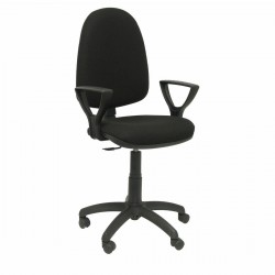 Black office chair with armrests