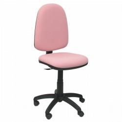 Cadeira de escritório rosa leve sem braços