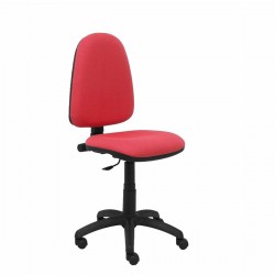 Cadeira de escritório vermelho sem braços