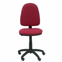 Bordeaux red office chair without armrests