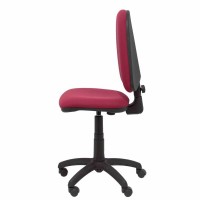 Bordeaux red office chair without armrests