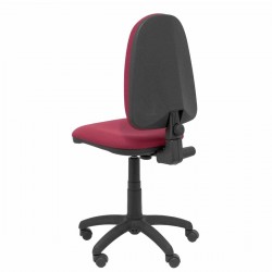 Bordeaux red office chair without armrests