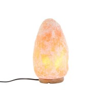 Lampada da tavolo in pietra rosa Acacia 220V 16 x 16 x 25 cm