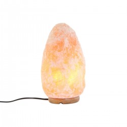 Lampada da tavolo in pietra rosa Acacia 220V 16 x 16 x 25 cm