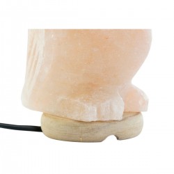 Lampada da ufficio Forma Gufo rosa Sale di pietra rosa 15 W 220 V - 14 x 14 x 18 cm