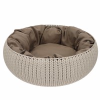 Panier corbeille ronde avec coussin lit pour chien chat