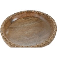 Genbrugskurv Bord Træ Manguer 25 x 25 x 9 cm