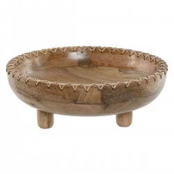 Recycle Basket Table Wood Manguer 25 x 25 x 9 cm