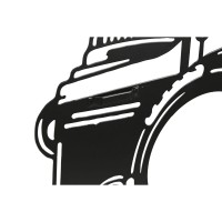 Decorazione della parete della decorazione della macchina fotografica nera del metallo / macchina fotografica dell'annata 45 x 1