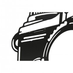 Väggdekorationsplatta metall svart kamera / vintage kamera 45 x 1 x 30 cm - mycket 2