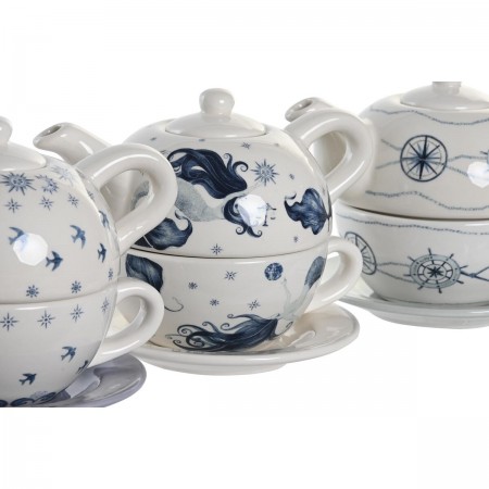 Lote 3 bules decoração azul branco 750 ml dolomite (3 unidades) Lote 3 bules decoração azul branco 750 ml dolomite (3 unidades)