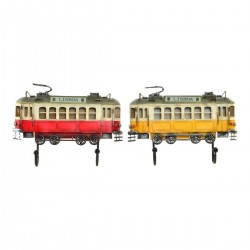 Conjunto de 2 casaco de metal vintage coleção funicular de lisboa lisboa (31 x 23 x 5 cm)