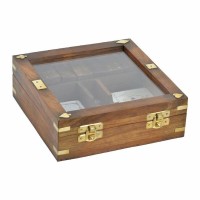 Caja de madera de oro de oro, caja de juguete, dados, dominó
