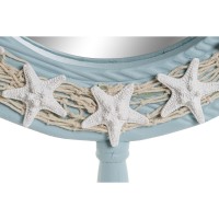 Wall Spiegel Bootbar Decoratie Navy Blue Sky Mediterrane Touw Zeeschelpen 42.5 x 3 x 42,5 cm