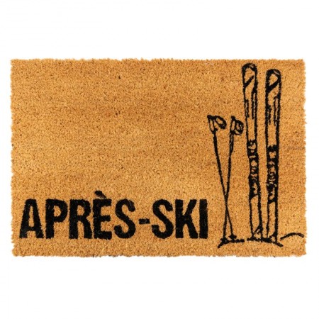 Paillasson en fibres de coco naturelles "Après-Ski"