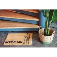 Paillasson en fibres de coco naturelles "Après-Ski"