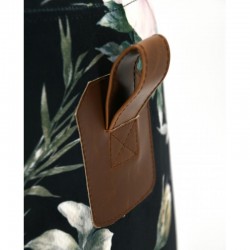 Fleuri Print Velvet Poef, Ottomaanse voetsteun Poef, Kantoorzaal Woonkamer