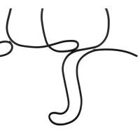 Dekoracja ścienna 2 kot siedzący metal