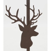 Lampe de chevet à poser en métal tête de cerf