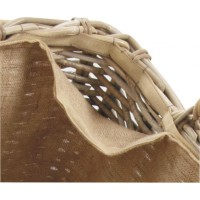 Bowls in Potte Lot of 3: Natural Braided Wood Baskets & Storage Log Fireplace Wood Stove