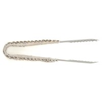 Seau à glace en rotin blanc avec pince