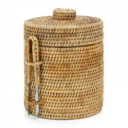 Naturalne rattan lodowe wiadro z klipsem