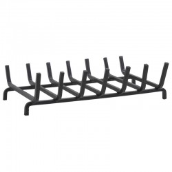Wrought iron chimney grid for open or closed fireplace