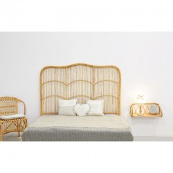 Tête de lit en rotin naturel pour lit de 90 cm