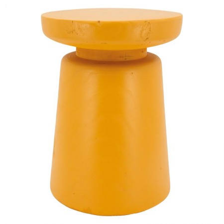 Paulownia Drewno Cork Taboret przyciemniany pomarańczowy