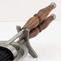 Pelle et balayette en étain – Accessoires de nettoyage pour cheminée et poêle