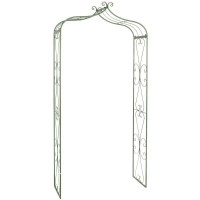 Green lacquered metal garden ark