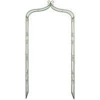 Grønn lakkert metallhage ark, klatring planter