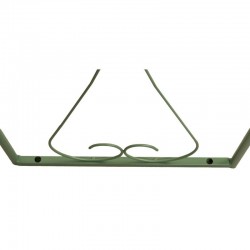 Arca de jardim de metal lacado verde, plantas de escalada